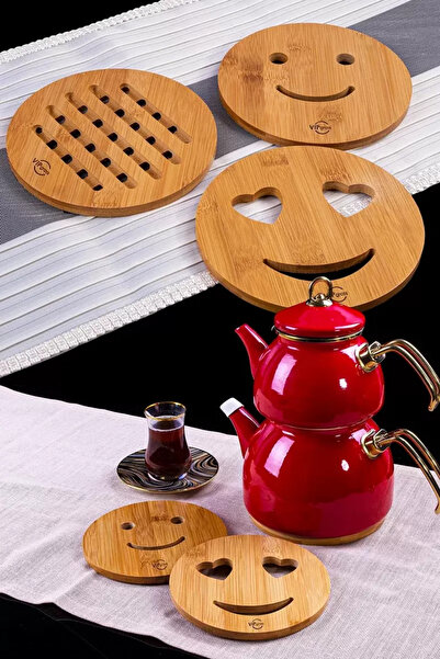 Mestore 2-Piece Bamboo Trivet