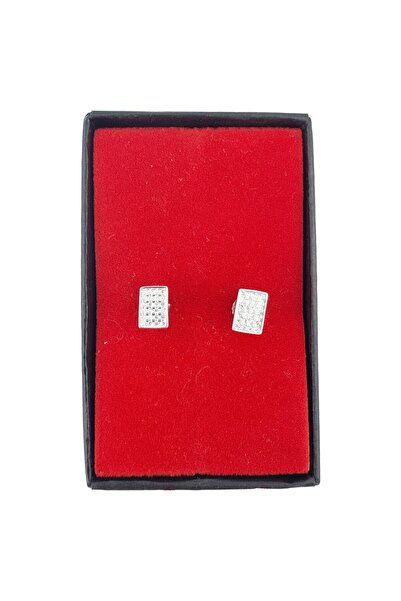 OEM Cercei din argint 925, Pietre dreptunghiulare, Argint, 1,7 g
