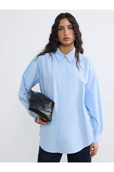 LC Waikiki Striped Oversize Women's Shirt Tunic