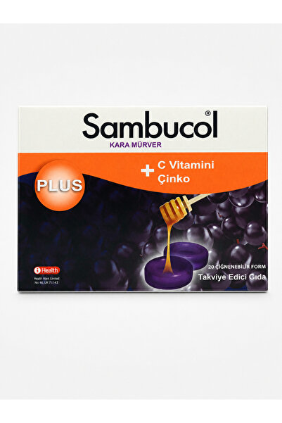 Sambucol Plus Kara Mürver İçeren Pastil Takviye Edici Gıda