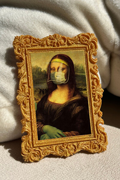 Minoart Absürt Eserler Serisi-1 4’lü Gold Magnetli + Yapıştırmalı Vintage Min...