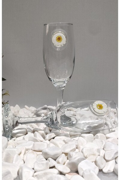 Hobibahçem Kirilnova ®   Daisy Embroidered 2-Piece Soft Drink Cup