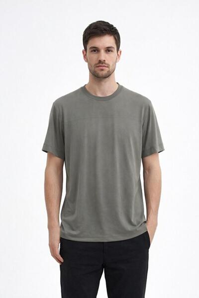 Cazador Ανδρικό ύφασμα Μοντάλ Basic Regular Fit 44105 Χακί