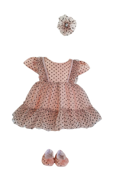 fantasialand Rochie botez, 3 piese, culoare roz