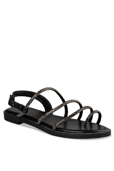 Envie Shoes Γυναικεία Πέδιλα Φλάτ E96-19011-34 Μαύρο