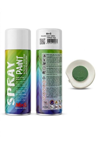 MxS RAL6002 YAPRAK YEŞİL (LEAF GREEN) SPREY BOYA 400 ML