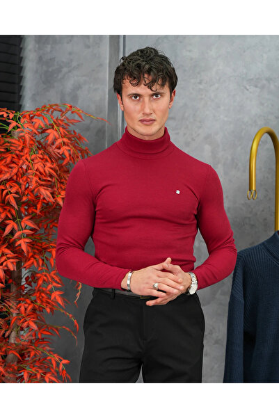MODEFENDİ Slim Fit Italian Cut Full Turtleneck Sweater