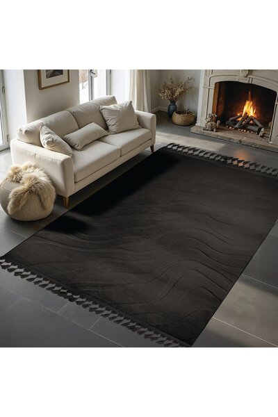 Dinarsu | Alaçatı Ariso | Parça Halı 150x230 | Antrasit