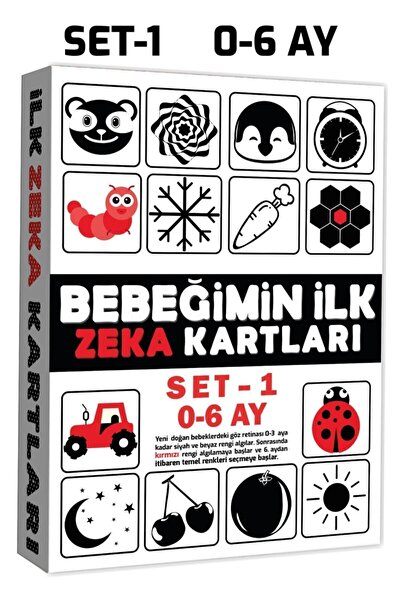 Empressco Bebekler İçin İlk Zeka Kartları Seti 0-6 Ay, Eğlenceli ve Öğretici