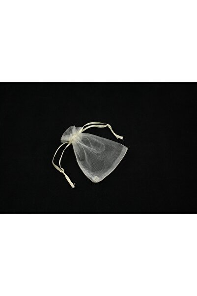 Saculet organza ivory (50 bucati/set) 6,5x8cm