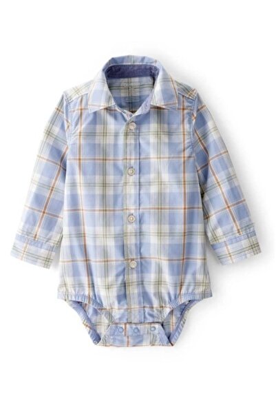 OshKosh Baby Boy Long Sleeve Buttoned Classic Collar Checkered Snap Shirt 6-2...