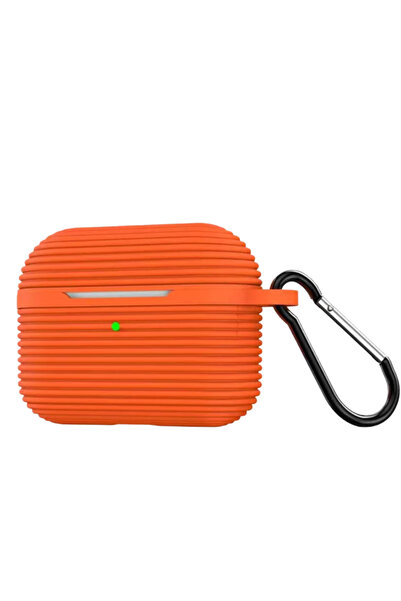 silky glows AirPods Pro 3 (3Rd Generation) Raven Silicone Case Orange