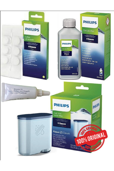 Philips CA6700-CA6704-CA6903 Yağ Çözücü Solüsyon Filtre Gres 4lü Set