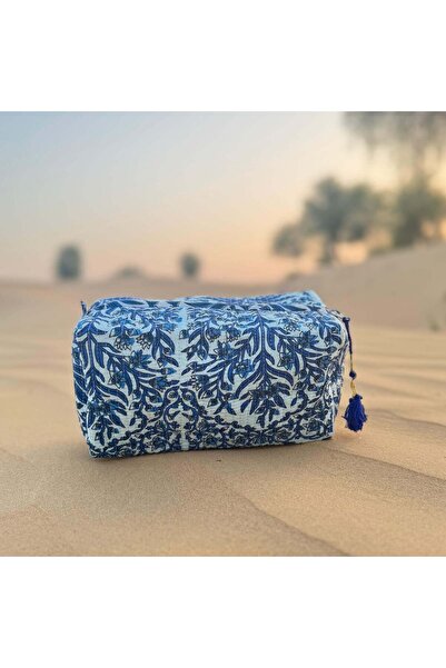 Tohfa Luxe Saj Handmade Block Printed Pouch - Large
