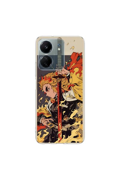 PPKin Redmi 13C Compatible Anime 4/3 Design Transparent Case