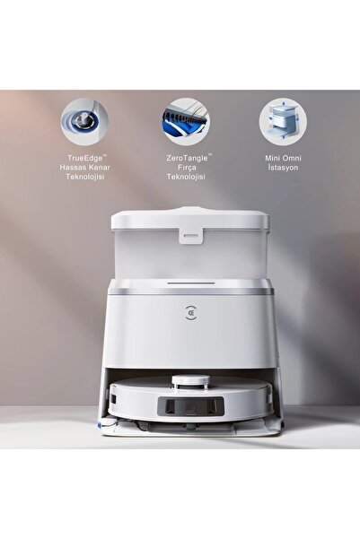 Ecovacs 11000Pa Kendini Temizleyen 3D OZMO TURBO 2.0 Mini OMNI İstasyonlu Akı...