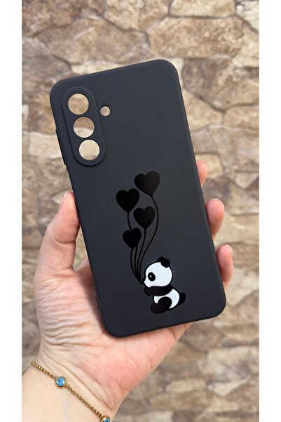 Vip Case Samsung Galaxy A17 Uyumlu Kalpli Panda Desenli Silikon Darbe Emici K...