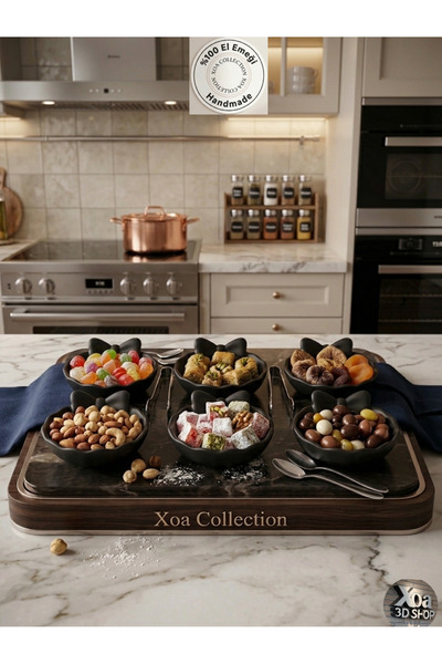 XOA Collection Luvia |   Aesthetic Bowknot Detailed Turkish Delight Bowl - Co...