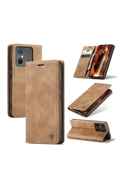 Caseme 013 Retro Θήκη Βιβλίο Brown (Xiaomi Redmi 12C)