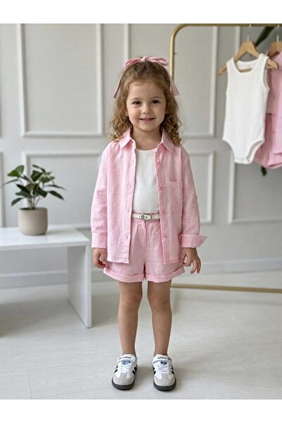 Mireya Kids Shirt ©️   Pants 4-Piece Girls' Set