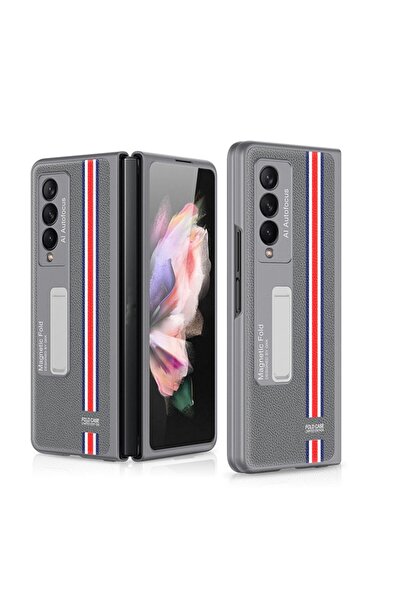 GKK Ultra-thin Shockproof Leather Θήκη με Βάση Στήριξης Limited Grey (Samsung...