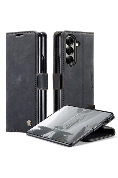 Caseme 013 Retro Θήκη Πορτοφόλι Black (Samsung Galaxy Z Fold7 5G)
