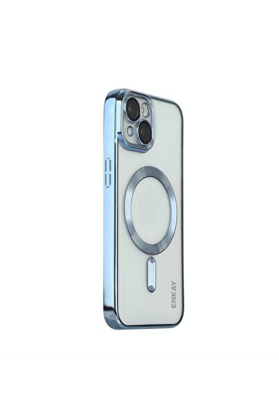 ENKAY Electroplated MagSafe Θήκη Σιλικόνης Light Blue (Apple iPhone 13)