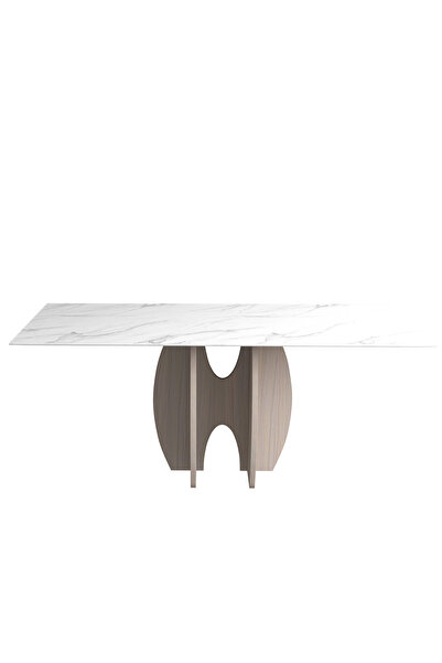Highpoint طاولة طعام من هاي بوينت بتصميم عملي للاستخدام اليومي يضيف لمسة مميزة 180 × 120 سم باللون البني