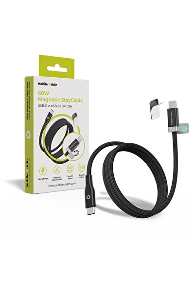 Mobile Origin Cablu magnetic StayCable USB-C la USB-C 60W 1,5m CB6