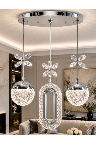 Buiva Brachel Led Sarkıt Avize Power Ledli Salon Oturma Odası Avize Led Avize