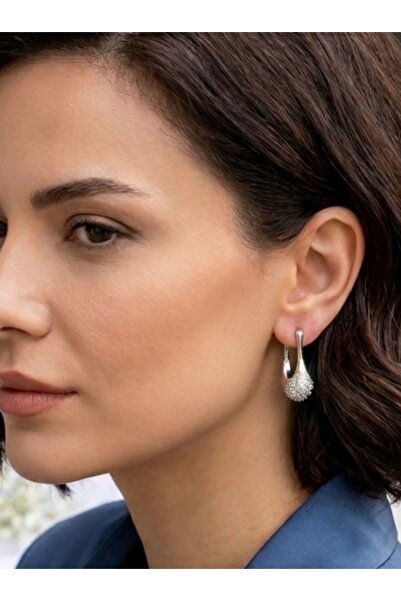 Nazellaa Inlaid Zircon Stone Basket Earrings