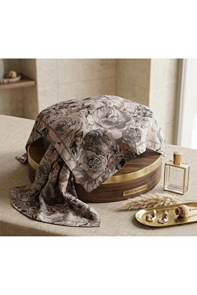 w white stars sports & wear Jawel Floral Motif Cotton Soft Shawl