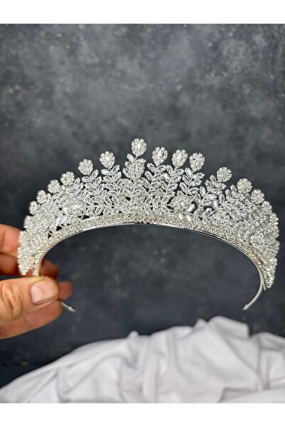 Limelia Coroană de mireasă cu zirconiu în stil vintage, accesoriu pentru păr ...