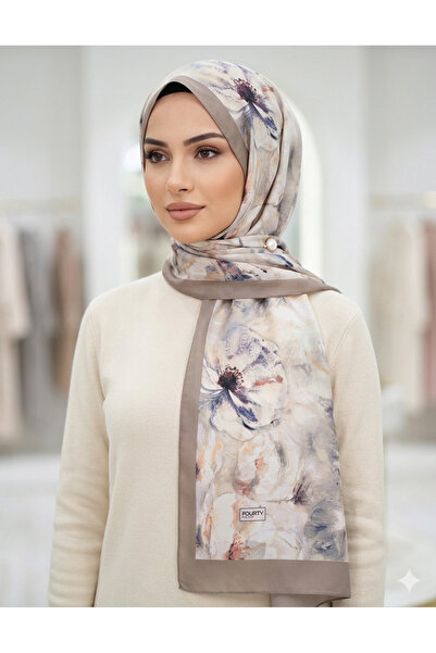 REMOMODA Italian Chiffon Shawl Floral Pattern, High Quality, Soft and Comfort...