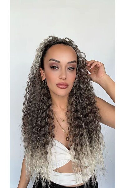 Suzan Peruk Afro Postiş El yapımı Ekstra Kabarık tak ve çık Mandallı tokalı M...