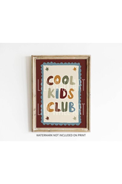 NinaStore Cool Kids Club - Retro Çocuk Odası - Retro Erkek Çocuk Odası - Bebe...