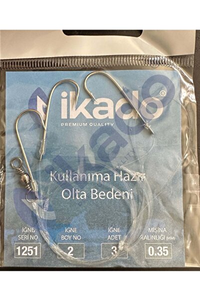 İKADO 1251 5 PAKET HIRSIZLI 3 LÜ DİP OLTA TAKIMI (MERCAN-ÇUPRA)