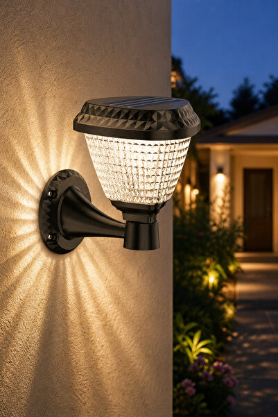 ga gözde aydınlatma 30W Solar Armatür LED Duvar Apliği • IP65 Su Geçirmez Sen...