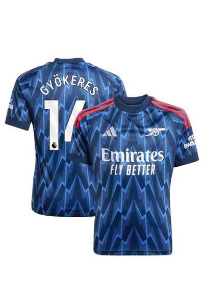 jabuka Arsenal 2025-26 Yeni Sezon Victor Gyökeres Deplasman Forması (NewBlue)