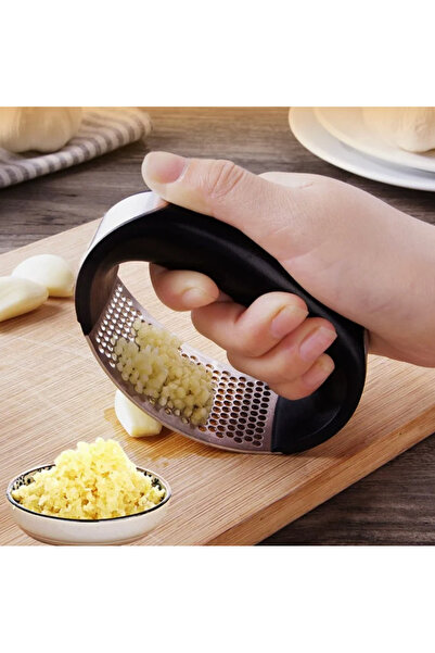 unbranded Stainless Steel Manual Garlic Crusher – Garlic, Ginger and Onion Pr...
