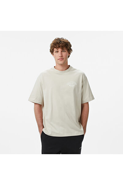 Calvin Klein Relaxed 16S Jersey Embossed Erkek Bej T-Shirt