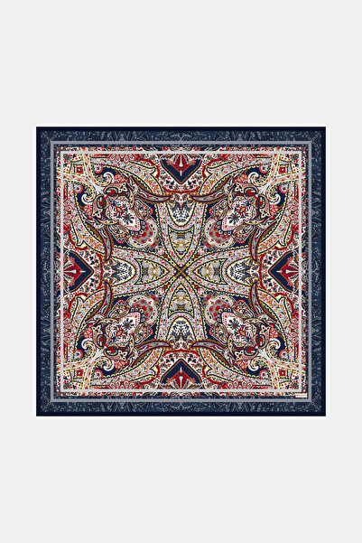 Vakko ŞAL DESENLİ TWILL İPEK EŞARP