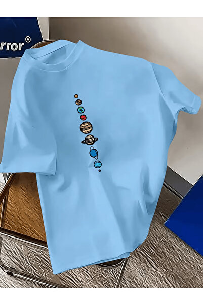 Ron8 Our Solar System T-Shirt Features an Abstract Design That Brings Togethe...