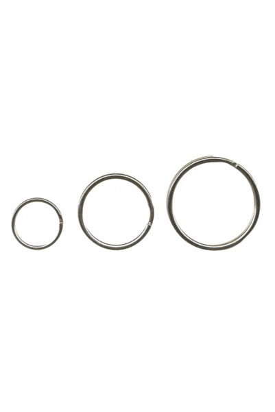ALCO Inele metalice pentru chei, D - 33mm, 10 buc/set, - argintii