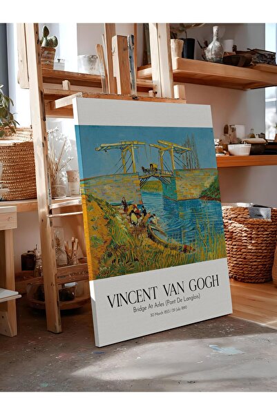 Postifull Vincent Van Gogh - Bridge at Arles (Pont De Langlois), Canvas Print...