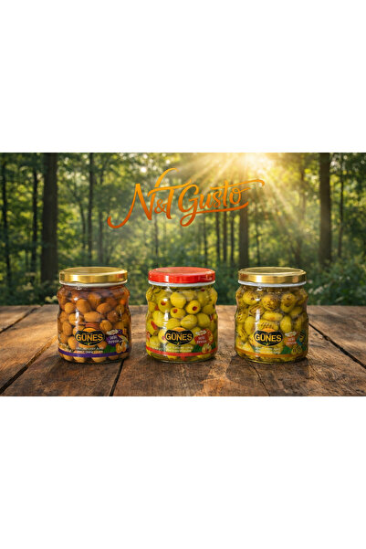 Volkan Güneş Avantajlı Set Akhisar Seçme Karışık Zeytinler 650 Gr x3 | N&T GUSTO