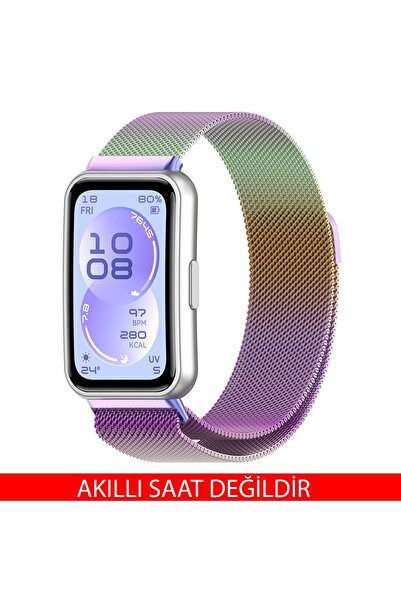 Dexmon Huawei Band 11 / 11 Pro Uyumlu Paslanmaz Metal Hasır Kordon Kayış