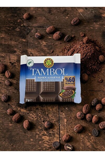 Russet Tambol Şeker İlavesiz Bitter Çikolata 77 Gr Kahve Dünyası % 60 Kakao