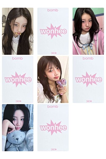 sevimliflower wonhee ILLIT 1 ADET FOTOKART PVC KAPLI 9*6 CM 6 ADET ALINDIĞIND...