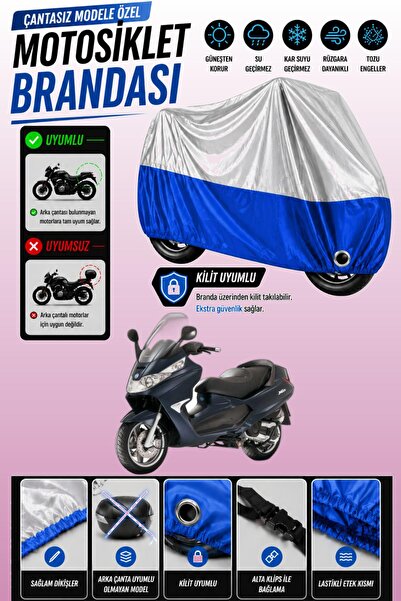 Cemku Twin Top Gray - Bottom Blue Piaggio X8 400 Ie Compatible Engine Cover, ...